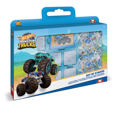 Комплект за творчество Hot Wheels със 7 печата, 3 флумастера и бележник за рисунки