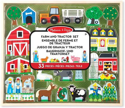 Melissa & Doug - Дървен комплект за игра - Създай ферма