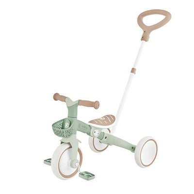 Триколка с родителски контрол 3 в 1 GLOBBER LEARNING TRIKE PLUS ECOLOGIC, мента
