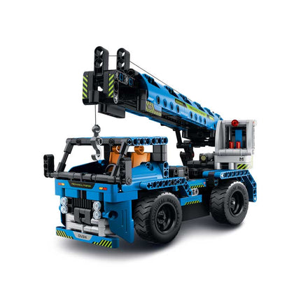 Конструктор 2 в 1 Строителен кран и камион, RC - 401 части