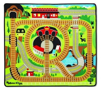 Melissa & Doug - Килимче за игра - Влакова композиция