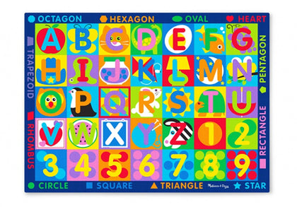Melissa & Doug - Килимче за игра - Букви и цифри
